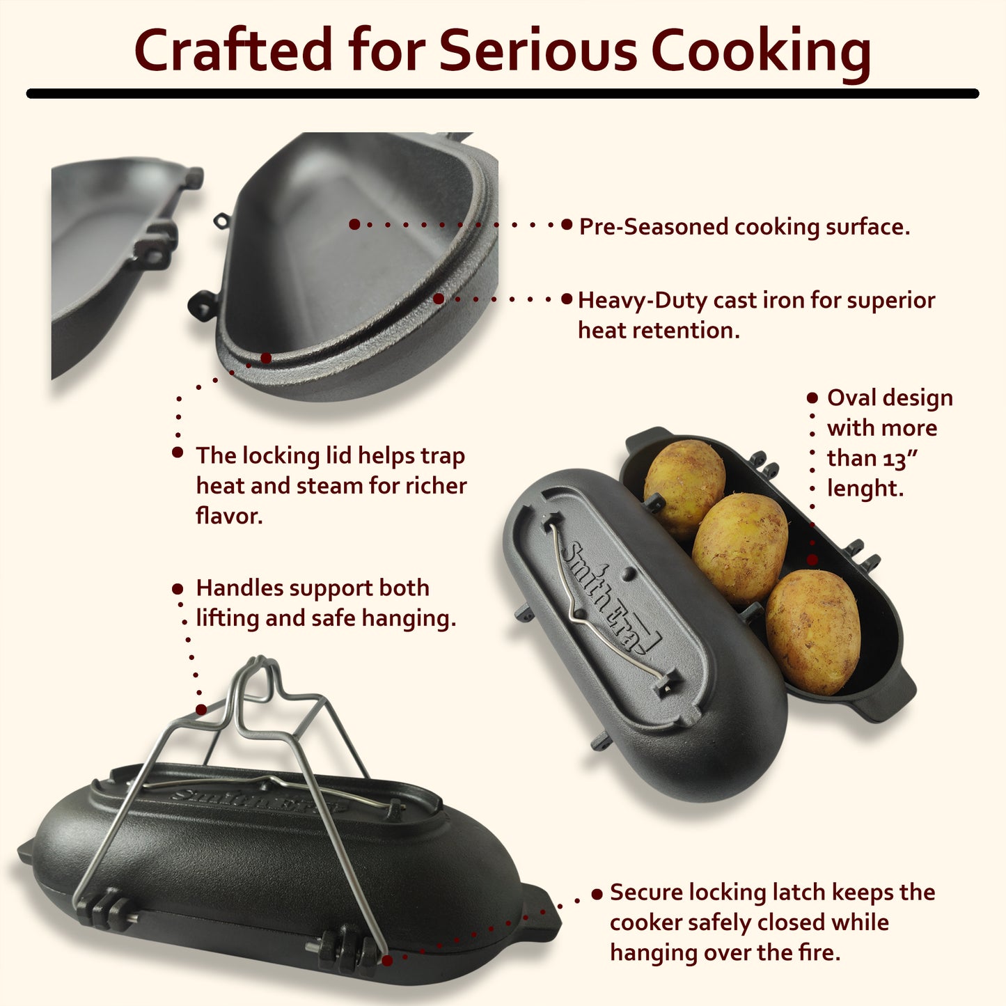 SmithEra™ Cast Iron Potato Baker